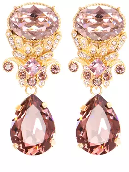 Серьги с кристаллами