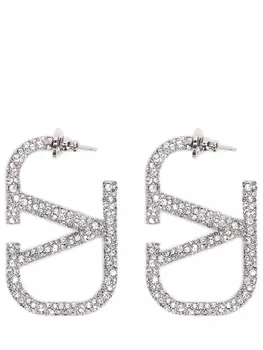 Серьги с логотипом VALENTINO