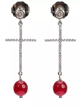 Серьги с рубеллитом Madonna SEXY FISH