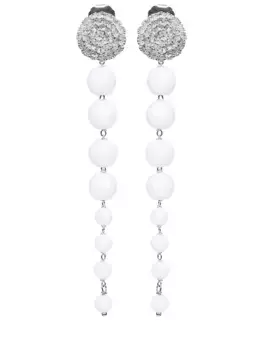 Серьги «Whisper» из белого агата