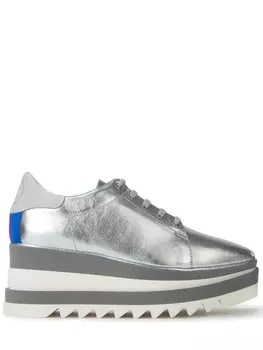 Серебряные полуботинки