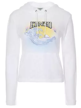 Сетчатое худи с принтом KENZO