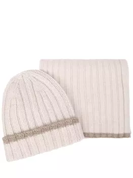 Шапка и шарф из кашемира