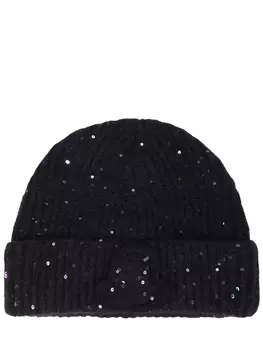 Шапка с пайетками MONCLER