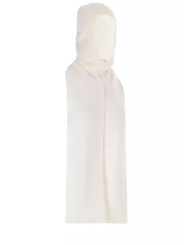 Шапка-шарф вязаная