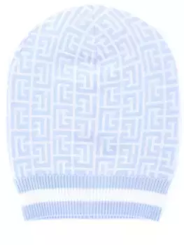 Шапка шерстяная с принтом