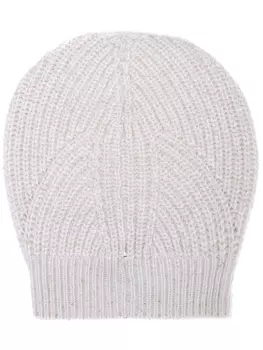 Шапка вязаная с люрексом