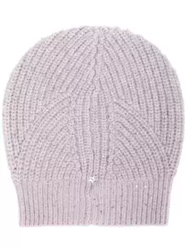 Шапка вязаная с люрексом