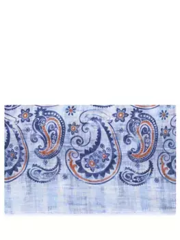 Шарф льняной с принтом