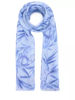 Шарф льняной с принтом