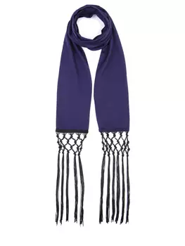 Шарф с бахромой