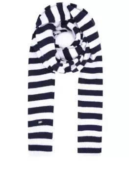 Шарф шерстяной вязаный