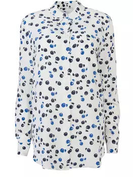 Шелковая блуза с принтом