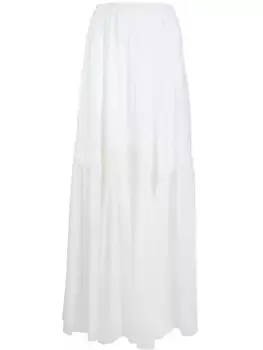 Шелковая юбка-макси