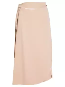 Шелковая юбка-миди