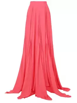 Шелковая юбка в пол