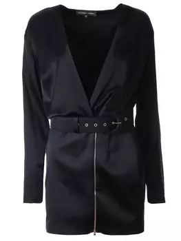 Шелковое мини-платье