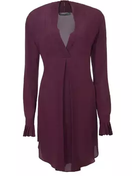 Шелковое платье-рубашка