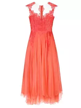 Шелковое платье с декором RHEA COSTA