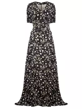 Шелковое платье с принтом
