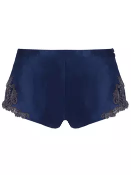 Шелковые шорты с кружевом