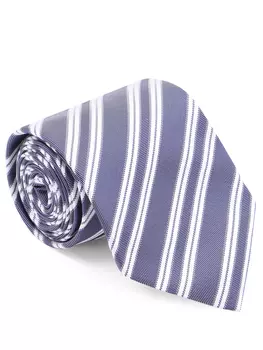 Шелковый галстук в полоску