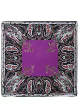 Шелковый платок с принтом