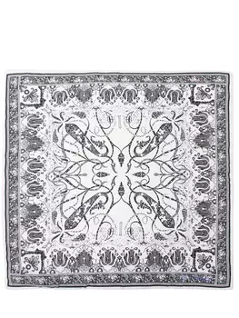 Шелковый платок с принтом