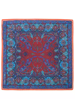 Шелковый платок с принтом