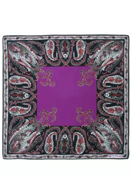 Шелковый платок с принтом