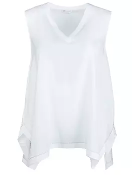 Шелковый топ BRUNELLO CUCINELLI