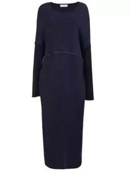 Шерстяное платье-макси