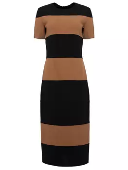 Шерстяное платье в полоску