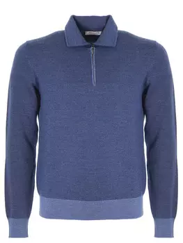 Шерстяное поло на молнии