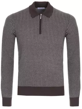 Шерстяное поло на молнии