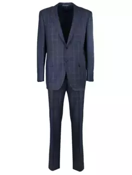 Шерстяной костюм в клетку