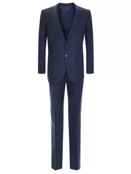 Шерстяной костюм в клетку