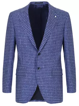 Шерстяной пиджак в клетку