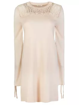 Шерстяной удлиненный свитер