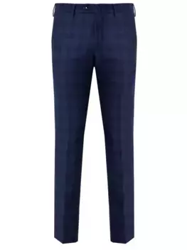 Шерстяные брюки в клетку