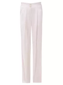 Широкие брюки из атласа