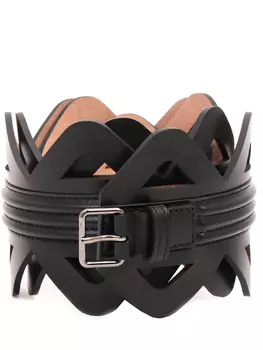 Широкий ремень из кожи