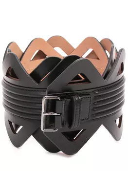 Широкий ремень из кожи