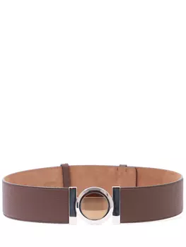 Широкий ремень из кожи AGNONA