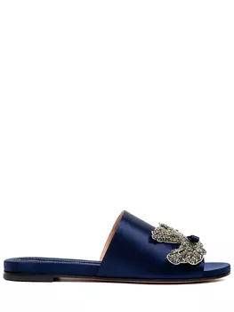 Шлепанцы атласные ROCHAS
