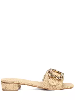 Шлепанцы из экорафии EMANUELA CARUSO CAPRI