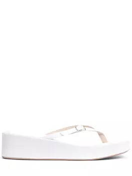 Шлепанцы из кожи и текстиля Les Tatanes Lin JACQUEMUS