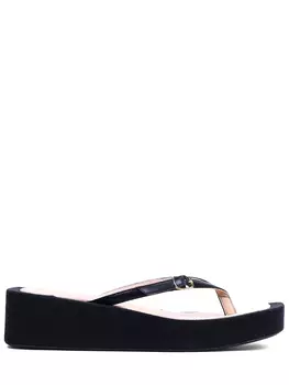 Шлепанцы из кожи и текстиля Les Tatanes Lin JACQUEMUS