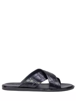 Шлепанцы из кожи крокодила BARDINI