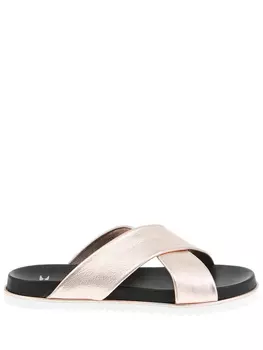 Шлепанцы кожаные